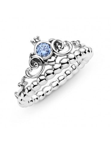 Anillo Pandora Corona Azul...