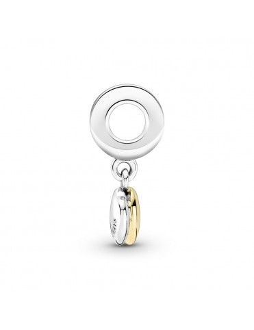 Charm Pandora Shine Colgante Doble Corazón Dos Tonos 799162C01