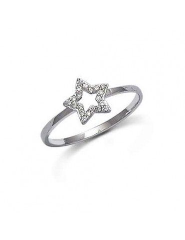 Anillo De Plata Estrella...