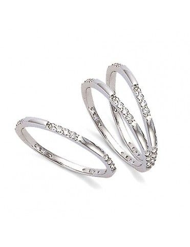 Anillos De Plata Trío...