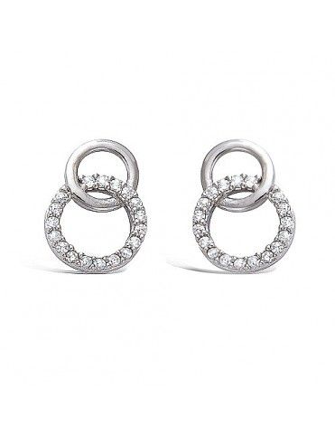 Pendiente De Plata Doble...