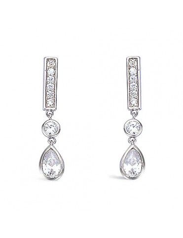 Pendientes De Plata Largo...