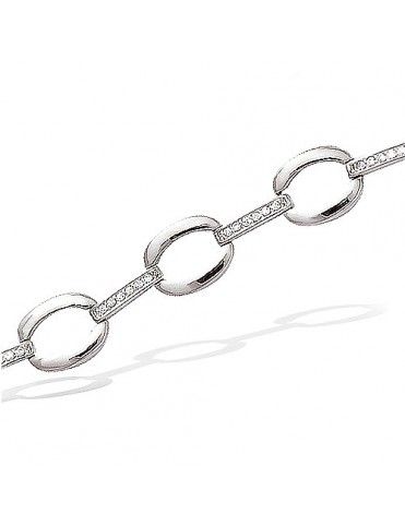 Pulsera De Plata Óvalo...