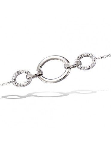 Pulsera De Plata Tres...