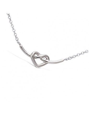 Collar De Plata Corazón...