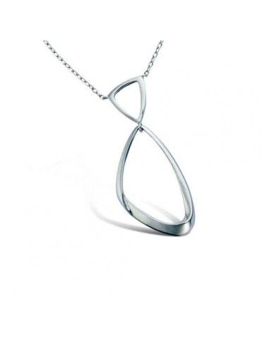 Collar De Plata Triángulos...