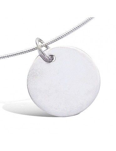 Collar De Plata Chapa 20mm...