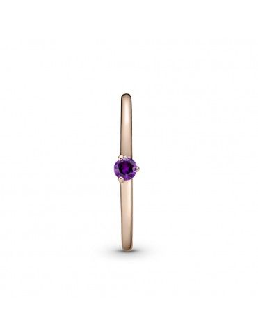 Anillo Pandora Rose Solitario Morado 189259C06-52