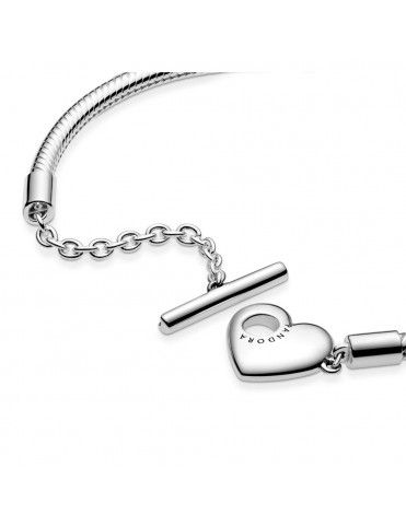 Pulsera Pandora Moments Cierre T Y Corazón 599285C00-19