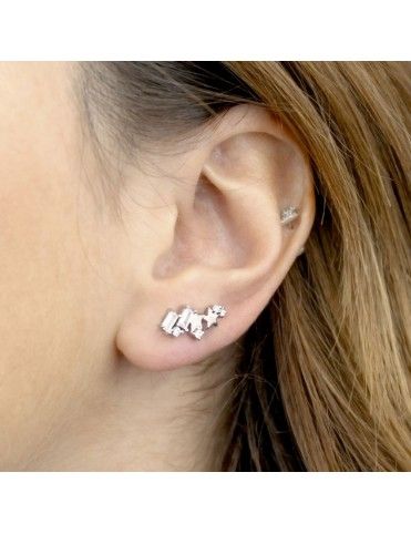 Pendientes De Plata Trepadores Circonitas 151831