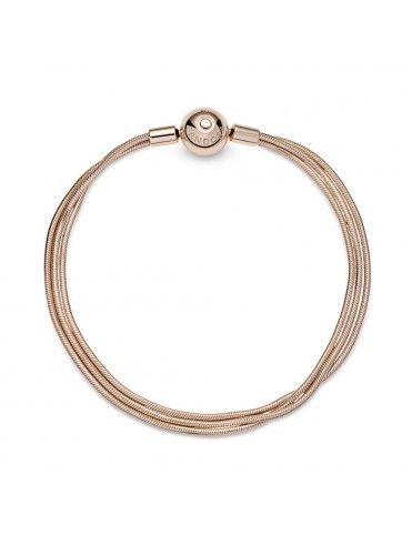Pulsera Pandora Moments Rose Multi Cadena 589338C00-19