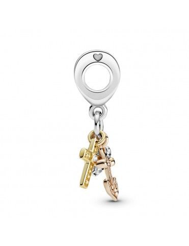 Charm Colgante Pandora Cruz, Corazón y Ancla 799354C01