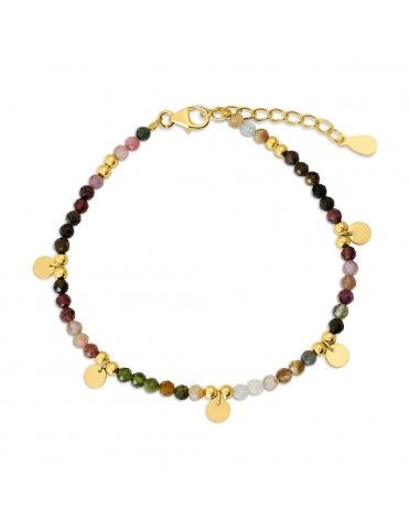 Pulsera De Plata Bañada En...