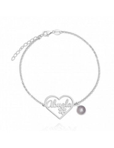 Pulsera De Plata Abuela...