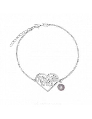 Pulsera De Plata Mamá...