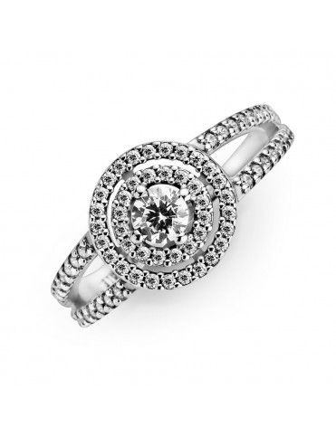 Anillo Pandora Doble Halo...