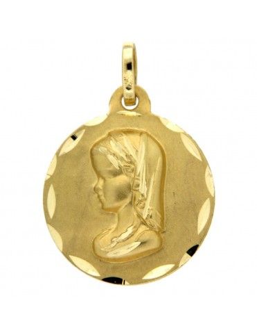 Medalla Oro Virgen 18Kts...