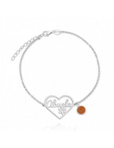 Pulsera De Plata Abuela...