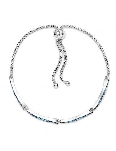 Pulsera Pandora Cierre Deslizante Azul Ondulada 599436C01-1