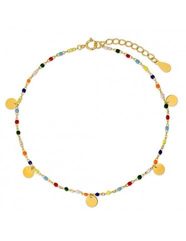 Pulsera Tobillera De Plata...