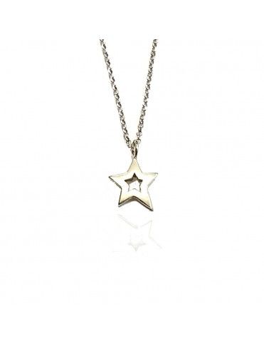 Collar De Plata Estrella...