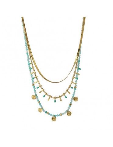 Collar Anartxy Acero Dorado...