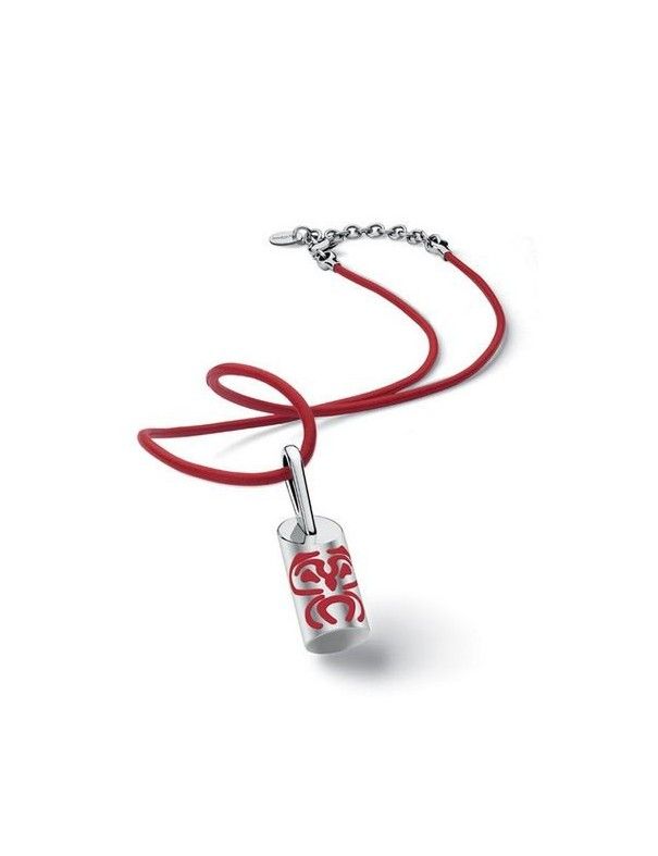 COLLAR SWATCH ACERO FLUONIK ROJO JPR012-U
