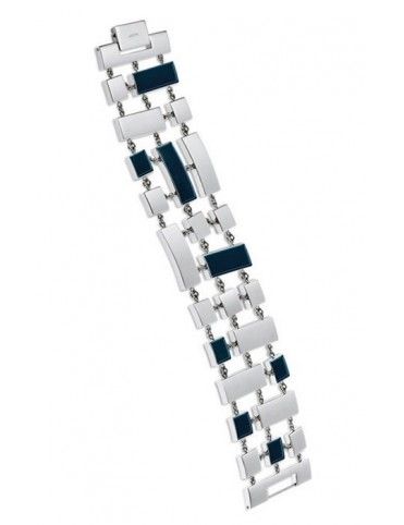 PULSERA SWATCH ACERO QUADRILITA BLUE JBS021-S