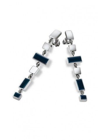 PENDIENTES SWATCH ACERO QUADRILITA BLUE JES016-U