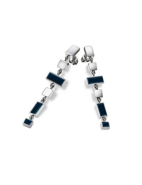 PENDIENTES SWATCH ACERO QUADRILITA BLUE JES016-U