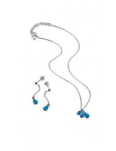 SET COLLAR Y PENDIENTES SWATCH ACERO JSEPS001-U