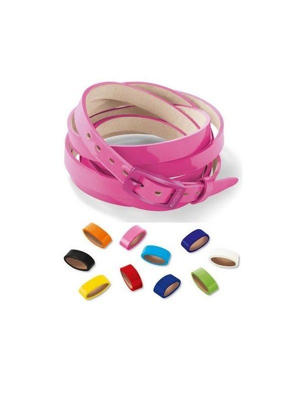 PULSERA SWATCH PIEL COLOUR CODE PINK JBP019-U