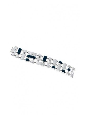 PULSERA SWATCH ACERO QUADRILITA BLUE JBS021-M