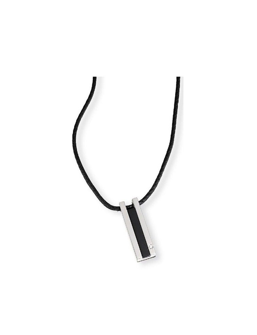 COLLAR MORELLATO ACERO NOIR AA04