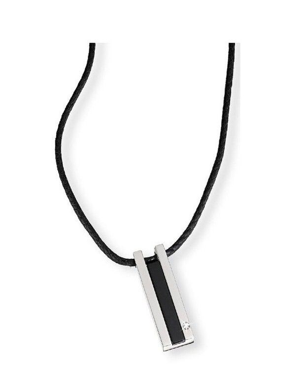 COLLAR MORELLATO ACERO NOIR AA04