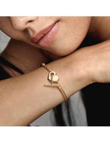 Pulsera Pandora Cierre en T y Corazón 569285C00-19