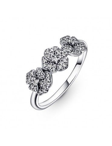 Anillo Pandora Triple Flor...