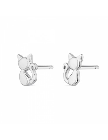 Pendientes De Plata Gatos...