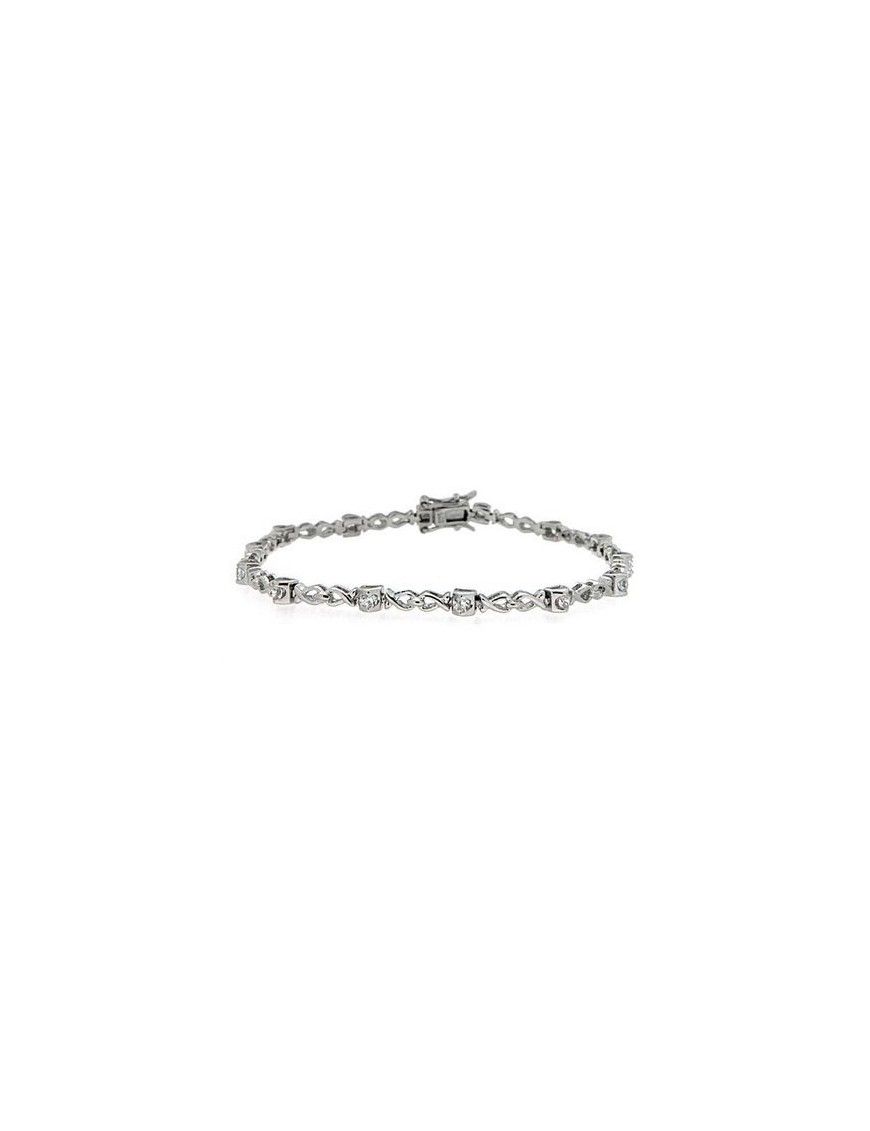 PULSERA PLATA CIRCONITAS MUJER BL9102