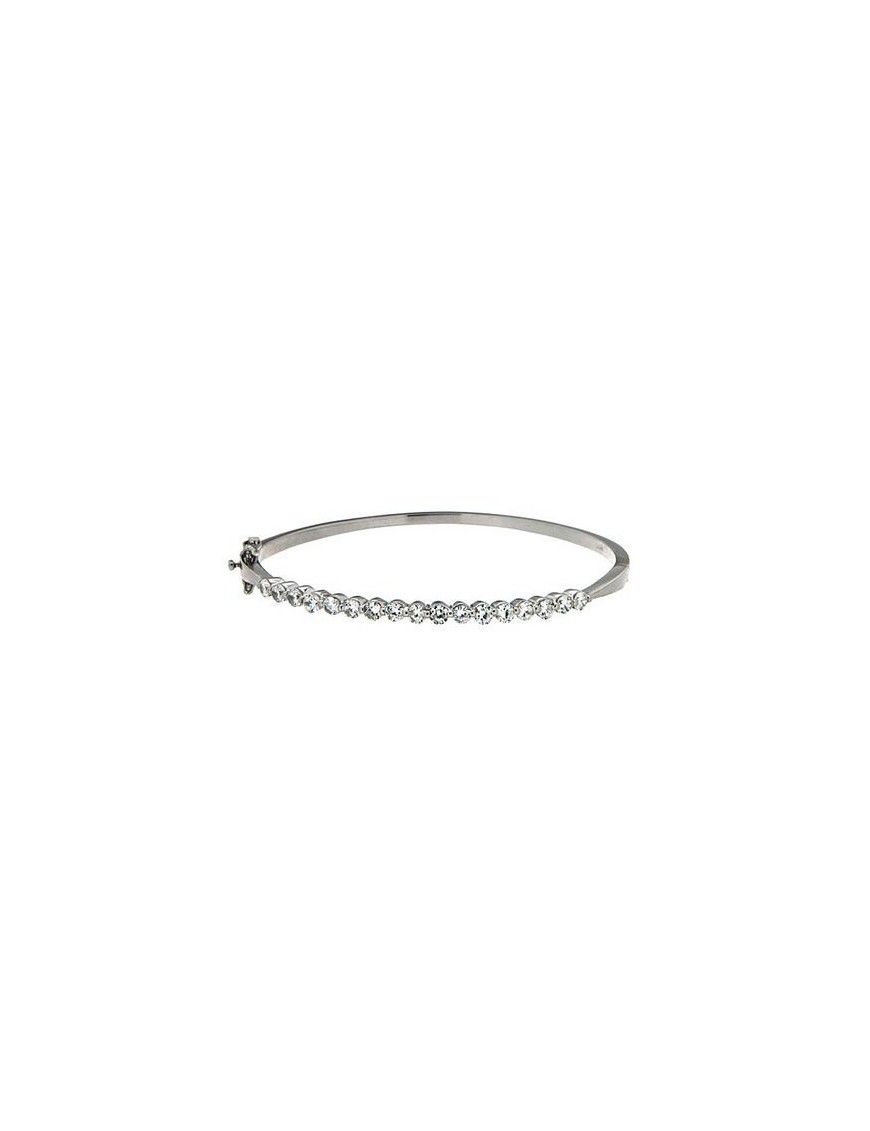 PULSERA PLATA CIRCONITAS MUJER 1/2 CAÑA BG7120