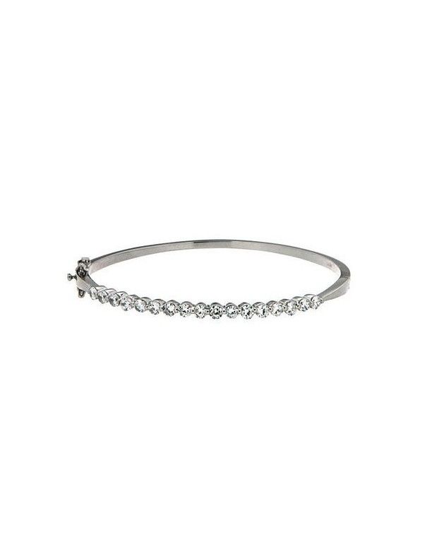 PULSERA PLATA CIRCONITAS MUJER 1/2 CAÑA BG7120
