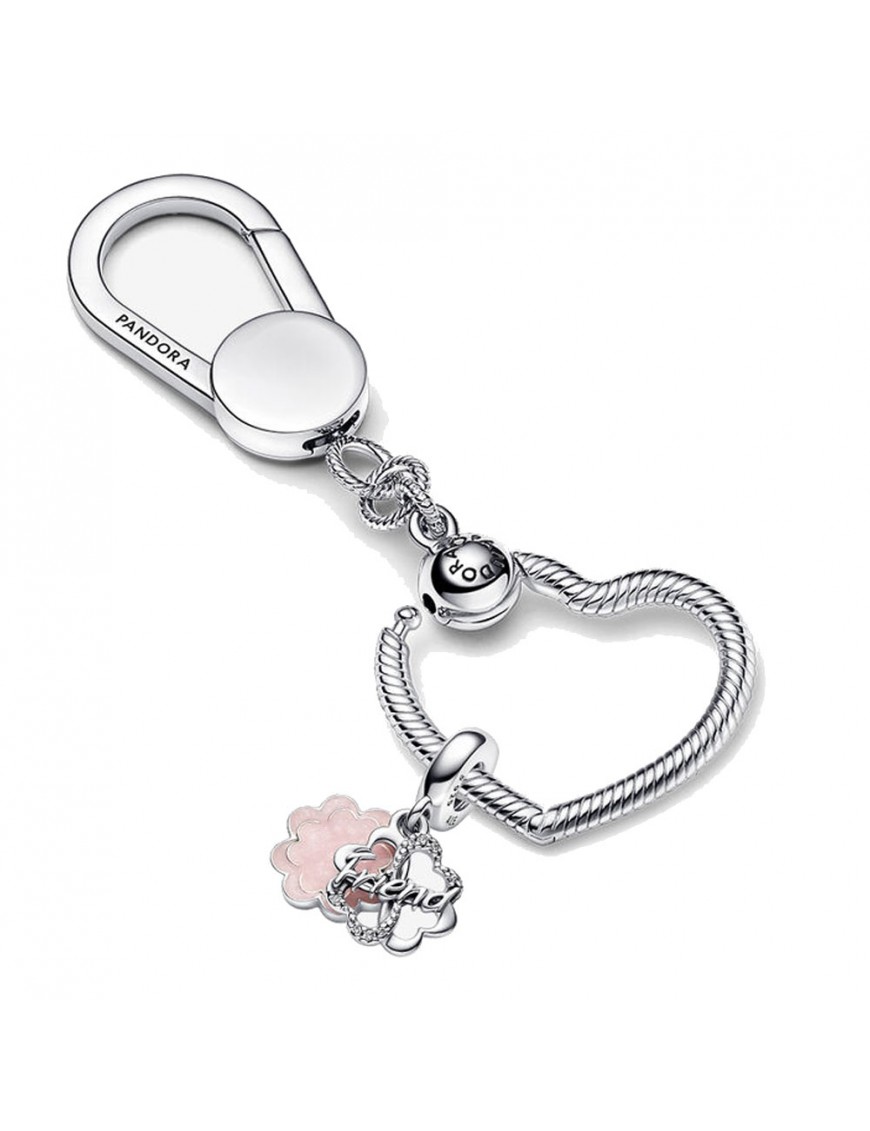 Charm Pandora Colgante Doble Trébol de Cuatro Hojas de la Amistad 792245C01