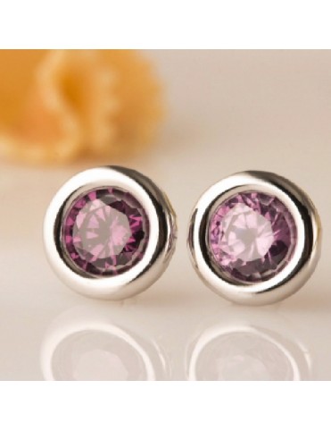 Pendientes de oro blanco y...