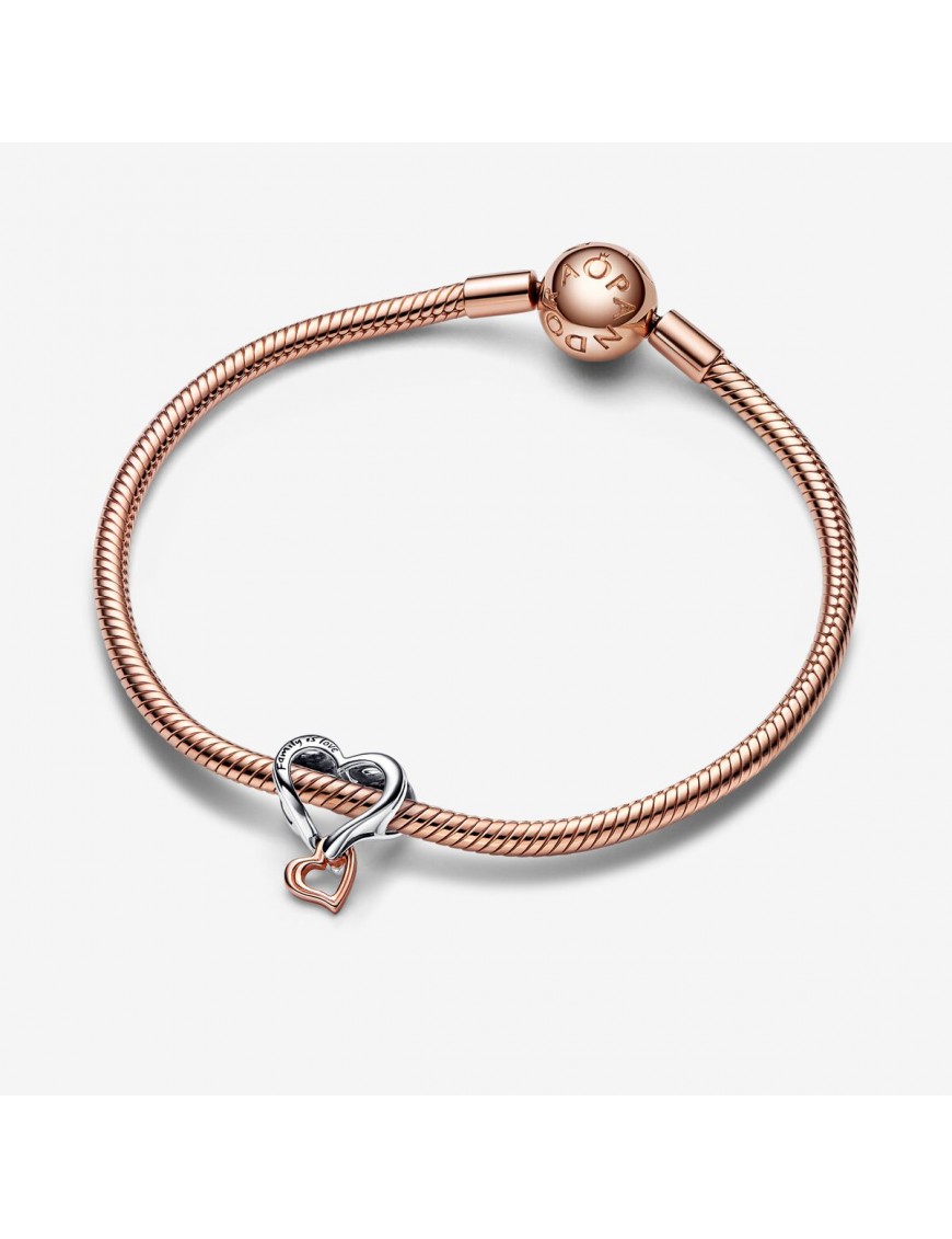 Charm Pandora Corazón Infinito en Filigrana en Dos Tonos 782642C00.