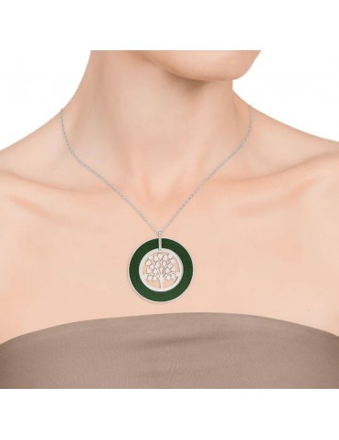 Collar Viceroy Chic de acero y piel para Mujer 1346C01016