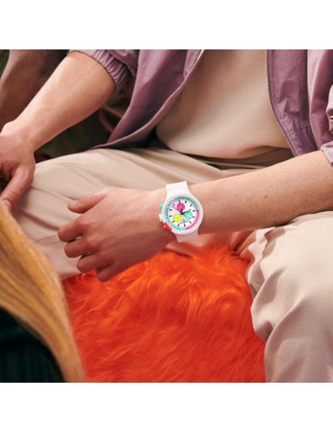 Reloj Swatch Purity Of Neon SB06W100