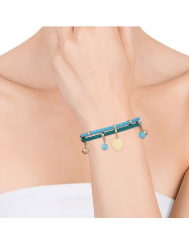 Pulsera Viceroy Chic de acero y piel para Mujer 14032P01014