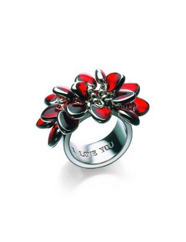 ANILLO SORTIJA SWATCH TALLA 12 LOVE EXPLOSION ROJA JRR016-6