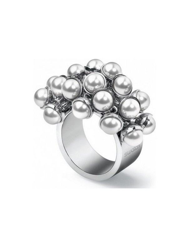 ANILLO SORTIJA SWATCH LOVE EXPLOSION WHITE PEARLS JRW014-6