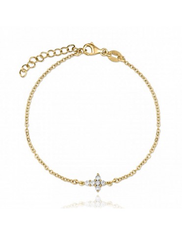 Pulsera de plata dorada...